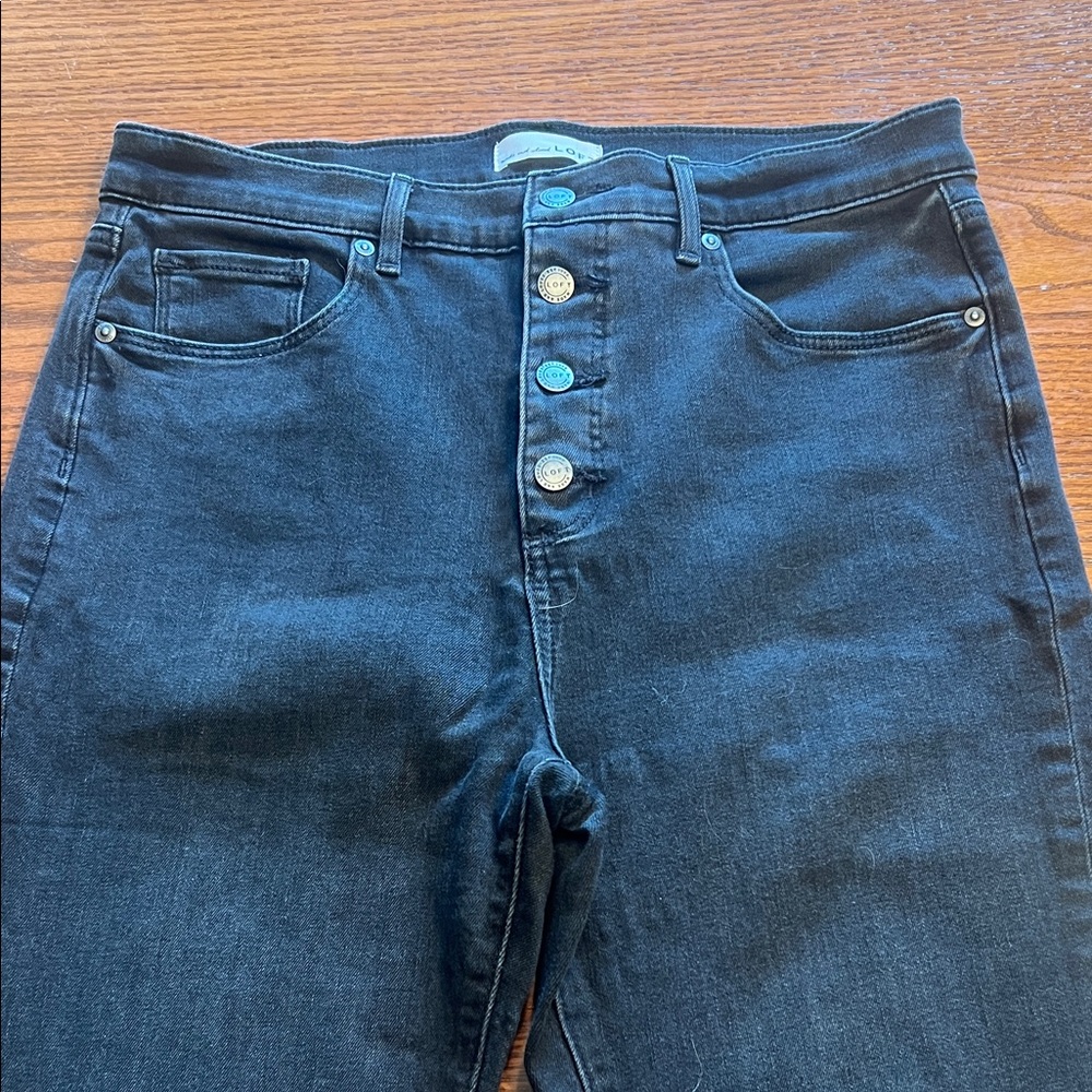 Loft high rise kick crop jeans size 31 / 12 #117